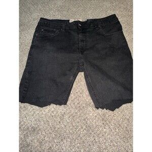 Huntington Beach Club Mens Skinny fit Stretch Denim Black Shorts Size 32